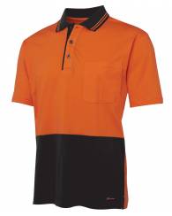 Hi Vis Cotton Polo, Short Sleeved